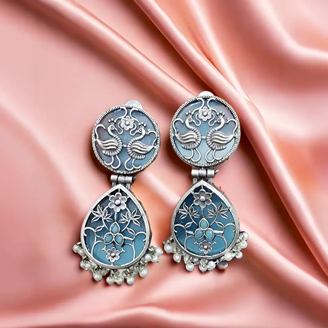 Vintage vriksha (german silver motif on stone)